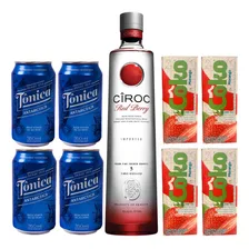 Vodka Ciroc Red Berry 750ml + Agua De Coco Morango + T么nica Foto mini 1