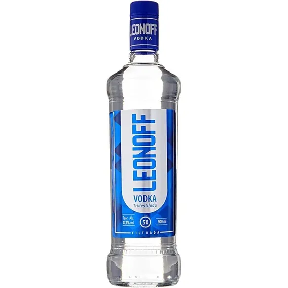 Vodka Tridestilada Leonoff Garrafa 965ml Foto 1