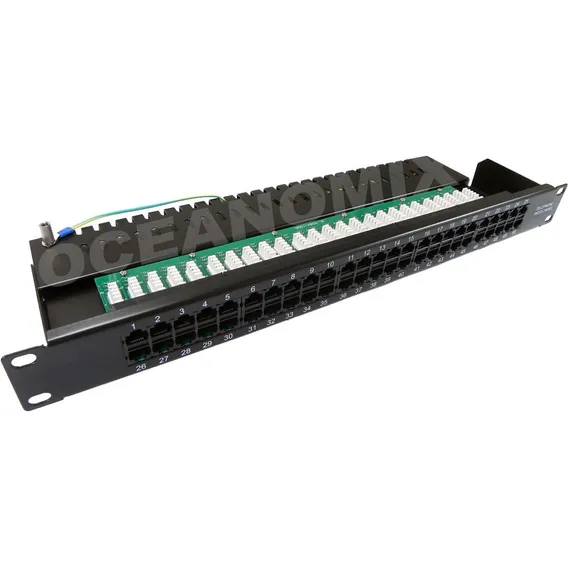 Voice Panel 50 Portas Rj45 Padrão Rack Telecom Cat3 Foto 1