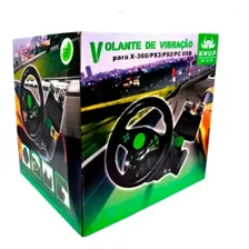 Volante C/ Vibração Xbox 360 Ps3 Ps2 Pc Knup Kp-5815a Foto mini 4