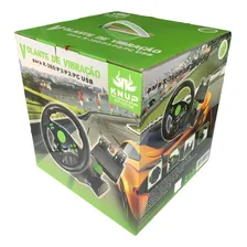Volante Controle Xbox 360 / Ps3 / Ps2 / Pc Usb Knup Kp-5815a Preto Foto mini 4