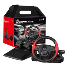Volante Genius Speedmaster Gx Gaming Ps4 Ps3 Pc preto/vermelho Foto mini  2