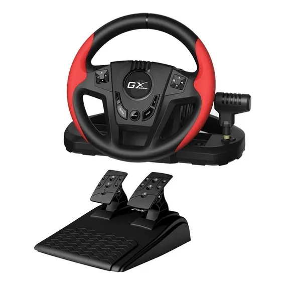 Volante Genius Speedmaster Gx Gaming Ps4 Ps3 Pc preto/vermelho Foto 1