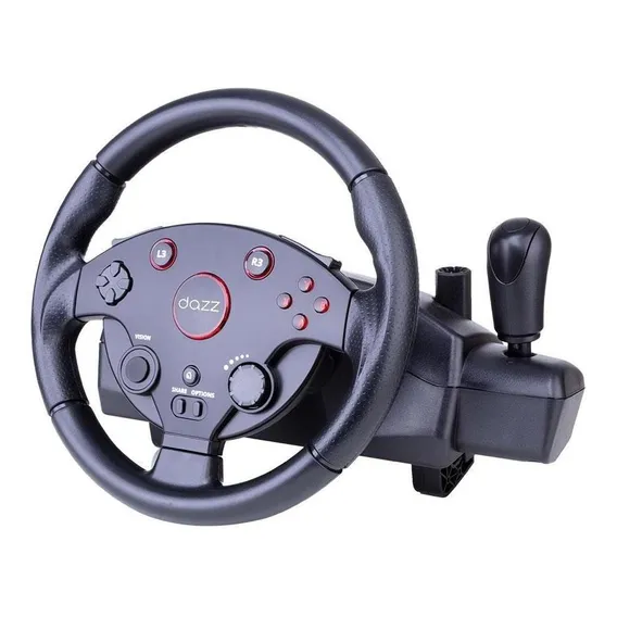 Volante & Pedal Force Driving Xboxone/ps3/ps4/pc Preto Dazz Foto 1