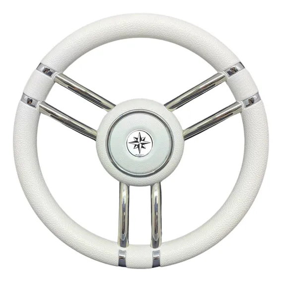 Volante Savoretti Branco 350mm Barco Lancha Foto 1