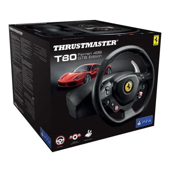 Volante Thrustmaster T80 Ferrari 488 Gtb Edition Ps4 Foto 1