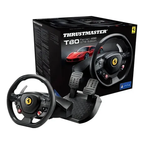 Volante Thrustmaster T80 Ferrari 488 Gtb Racing Wheel PC Ps4 Foto 1