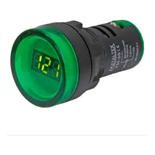 Volimetro Digital Verde 22mm 50 Amperes 265vca Metaltex Foto mini 1
