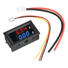 VoltÃmetro AmperÃmetro Medidor Digital Led 10a 12v 24v 100v Foto mini 1