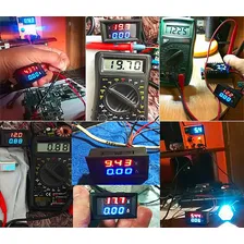 VoltÃmetro AmperÃmetro Medidor Digital Led 10a 12v 24v 100v Foto mini 4