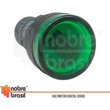 Voltimetro Digital 22mm - Verde - 50 A 265vca Foto mini 2
