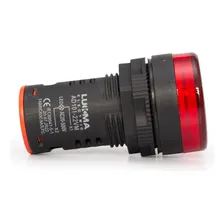 Voltímetro Digital Ac 12-500v 22mm Vermelho Lkkn52 Lukma Foto mini  2