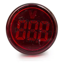 Voltímetro Digital Ac 12-500v 22mm Vermelho Lkkn52 Lukma Foto  mini 1