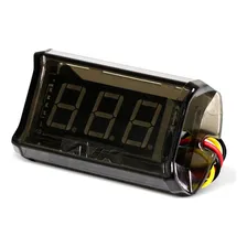 VoltÃmetro Digital Ajk Led Vermelho 30v Nano Black Foto mini 1