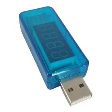 VoltÃmetro E AmperÃmetro Usb Digital, Testador De Voltagem Foto mini 1