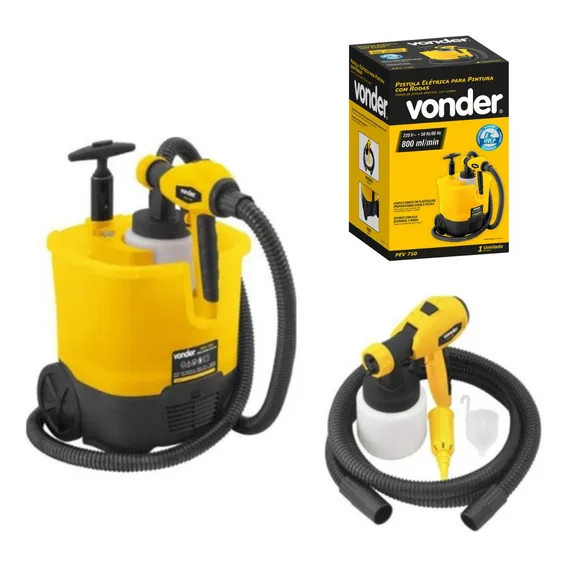 Vonder PEV750 Pistola Elétrica Para Pintura Com Roda 220v 62.20.750.220 Foto 1