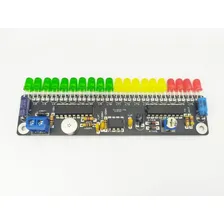 Vu Meter 20 Leds Bargraph Vu De Led Audio Sem Fio Microfone Luz Ryg Foto mini  3