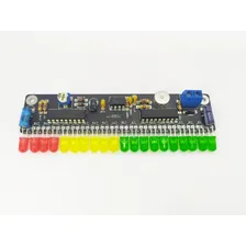 Vu Meter 20 Leds Bargraph Vu De Led Audio Sem Fio Microfone Luz Ryg Foto mini  2