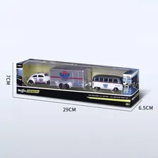 Vw Van Samba Kombi + Beetle Fusca - Team Haulers 1/64 Maisto Foto mini  3