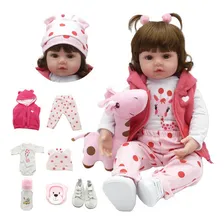 VXN Boneca Bebe Reborn Menina Realista Bebe Reborn 48cm Foto mini 1