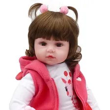 VXN Boneca Bebe Reborn Menina Realista Bebe Reborn 48cm Foto mini 2