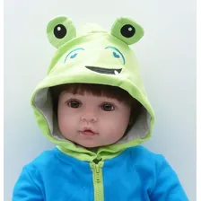 VXN Boneco Silicone Reborn Menino BebĂȘ Reborn Realista 48 Cm Foto mini 2