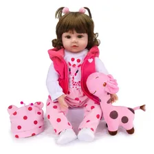 VXN Reborn Menina Bebe Reborn Boneca Realista Silicone 48cm Foto mini 1