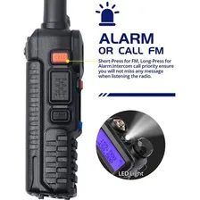 Walkie-talkie Baofeng Analogical UV-5R com 2 rádios - preto Foto mini  3