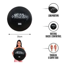 Wall Ball Crossfit E Funcional Medicinal 8kg Natural Fitness Foto mini 2