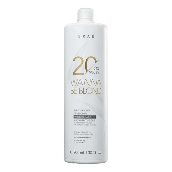 Wanna Be Blond Ox. 20 Vol. Braé Bond Angel 900ml Tom 20 Volumes Foto 1