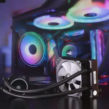 Water Cooler 120mm 1 Fan Rgb Para Cpu Processador Intel Amd Foto mini  2