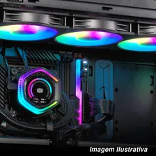 Water Cooler 360mm Cooler Master Masterliquid Ion 360 Aio Led Rgb Display Lcd CompatÃvel Amd / Intel Foto mini 3