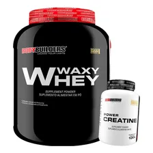 Waxy Whey Protein 2kg + Creatina - Bodybuilders Sabor Morango Foto mini 1