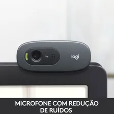 Webcam HD Logitech C270 com Microfone Embutido Foto mini  3