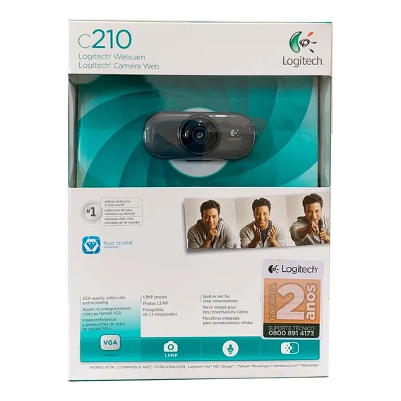 Webcam Logitech C210 1.3 Mpx Vídeo Conferencia Home Office Foto 1