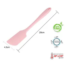 Weck Espátula Reta Silicone 28cm Rosa Foto mini  3