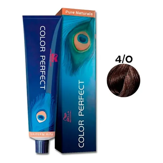 Wella Color Perfect 4/0 Castanho Médio 60g Foto 1