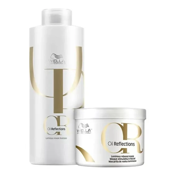 Wella Oil Reflections Kit Shampoo 1l + Mascara 500g Foto 1