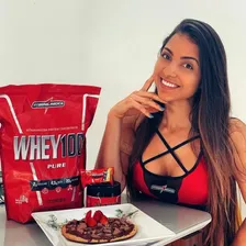 Whey 100% Pure 907g (refil) + Creatina 300g Integral Médica Sabor Morango Foto mini  3