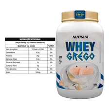Whey Grego - 900g - Sabores - Nutrata Sabor Beijinho Foto mini 2