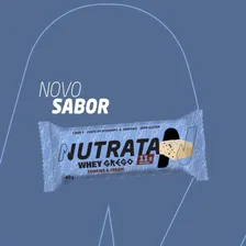 Whey Grego Bar Cookies & Cream - Nutrata 12 Un Foto mini 4