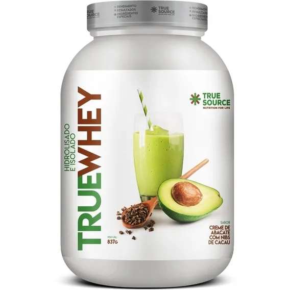 Whey Isolada E Hidrolisada True Whey 837g-true Source Sabor Abacate Foto 1