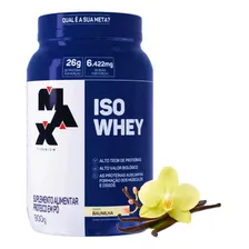 Whey Isolado Max Titanium Iso Whey Pote 900g Sabor Baunilha Sabor Whey Baunilha Foto mini 1