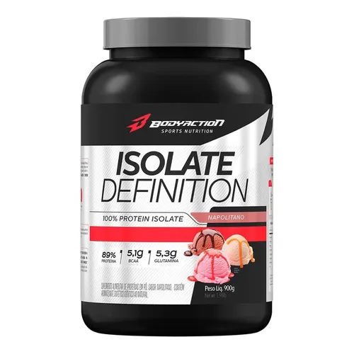 Whey Isolate Definition 900g Bodyaction 100% Isolado Foto 1