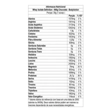 Whey Isolate Definition - 900g Chocolate - Body Action Foto mini 4