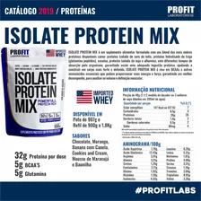 Whey Isolate Protein Mix Refil 1,8kg - Profit Labs Sabor Chocolate Foto mini  2
