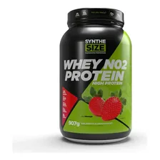 Whey No2 Pote 907g Proteína Concentrada Synthesize Sabor Morango Foto  mini 1