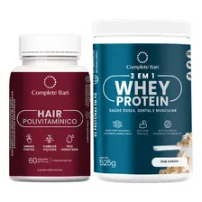 Whey Protein 100% Isolado + Polivitamínico Cabelos E Unhas Sabor Sem Sabor Foto mini 1