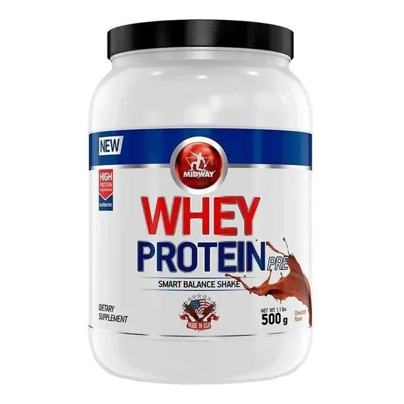 Whey Protein 500g - Midway - Whey Protein Concentrado Sabor Chocolate Foto 1