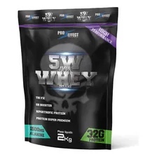 Whey Protein 5w Dark Insane 2kg (whey Protein Concentrado) Sabor Morango Foto mini 3